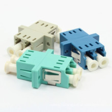 LC Duplex Fiber Optical Adapter with Flange